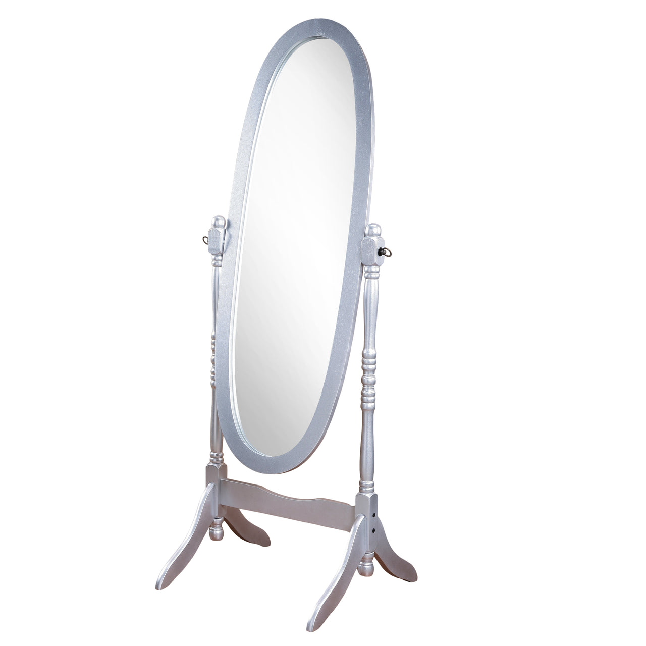 Traditional Queen Anna Style Wood Floor Cheval Mirror