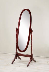 Thumbnail for Traditional Queen Anna Style Wood Floor Cheval Mirror