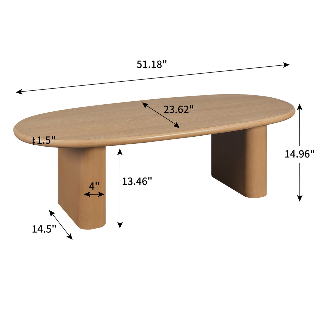 TALVOR 51" Coffee Table