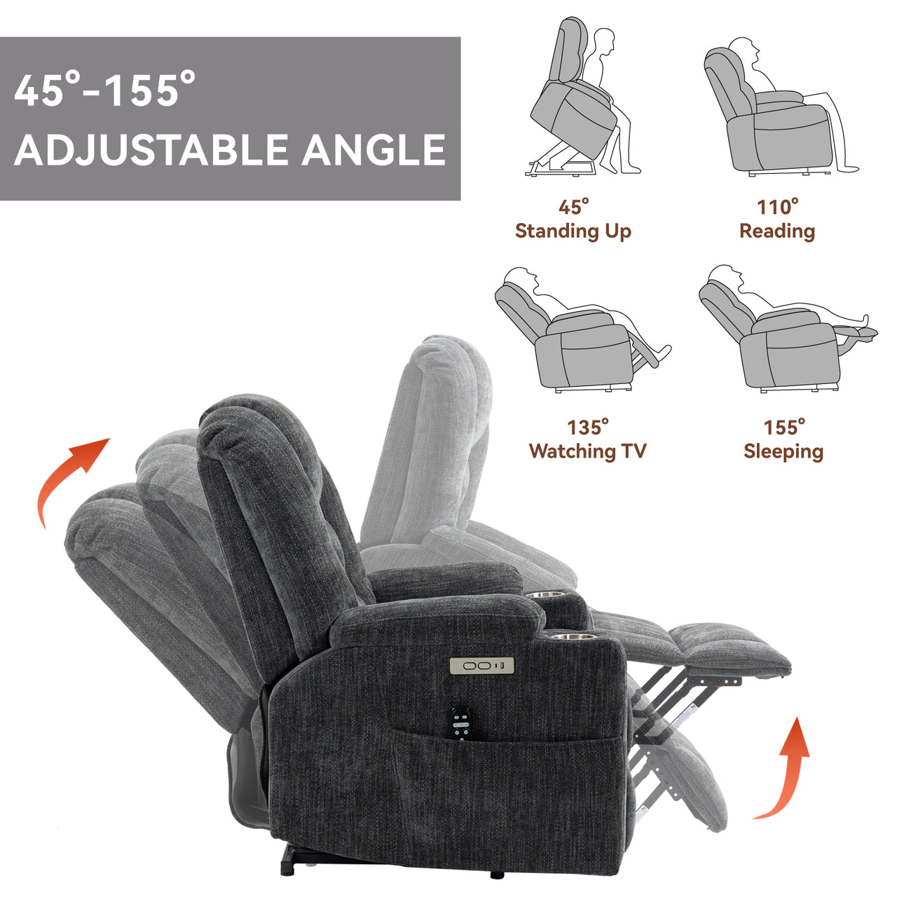 COZYLift 34" Recliner with Heat Massage - 1971