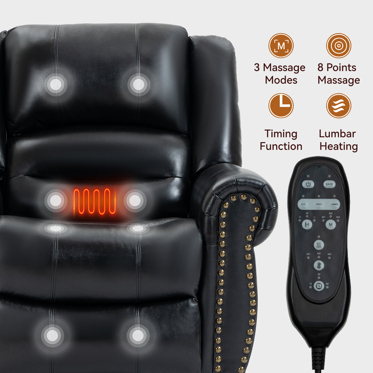 COZYLift Recliner with Heat Massage - 8300 XL