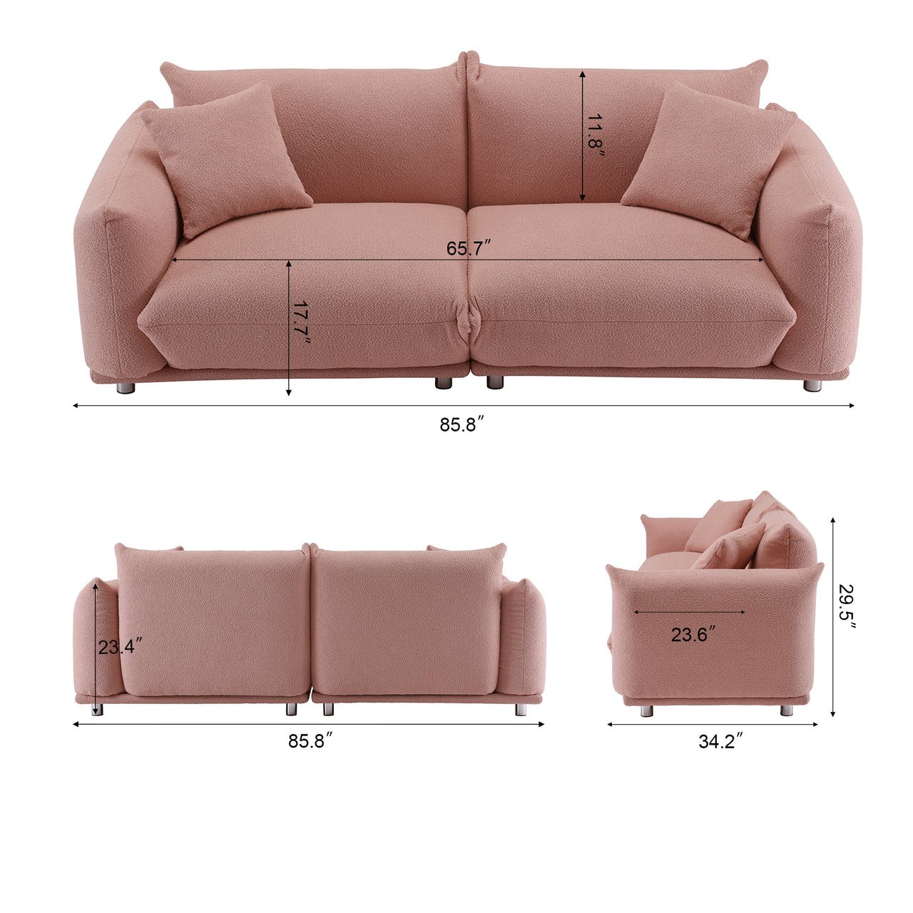 ARISTA 86" Loveseat