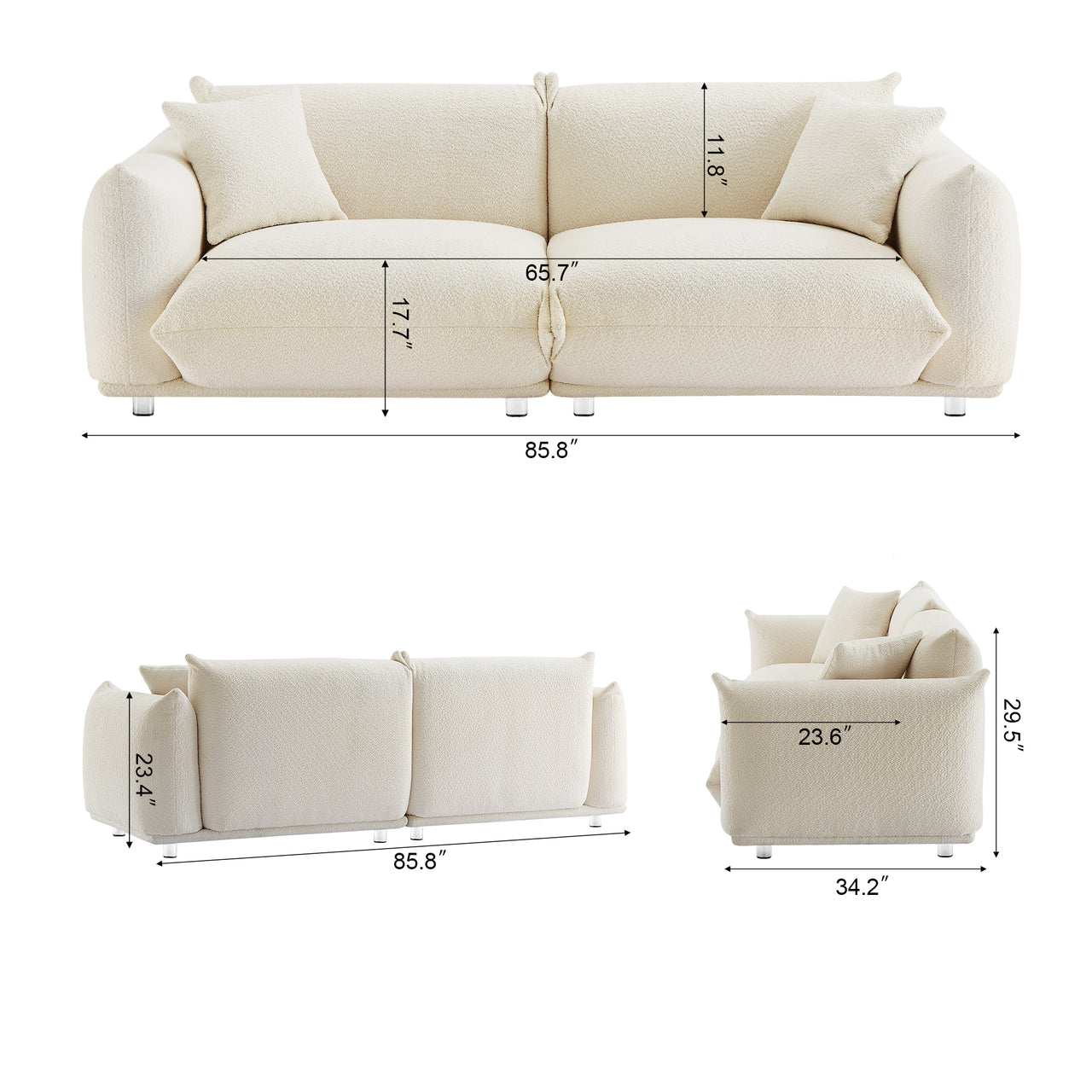 ARISTA 86" Loveseat