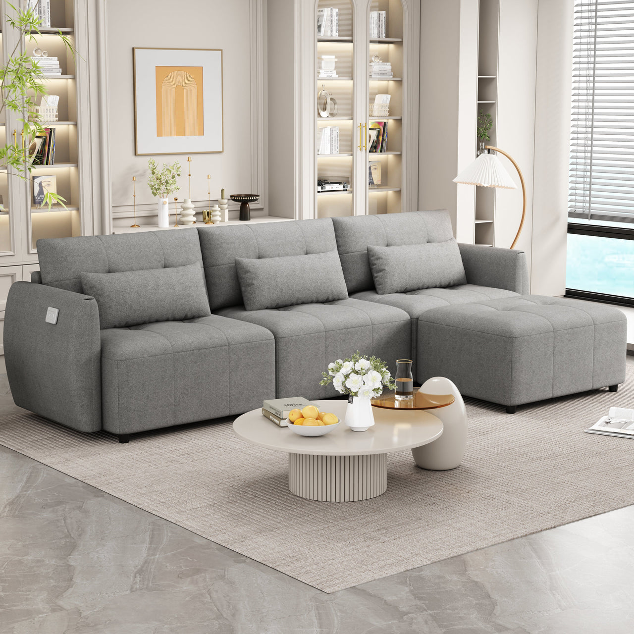 TROVANIX 113" Sectional Sofa