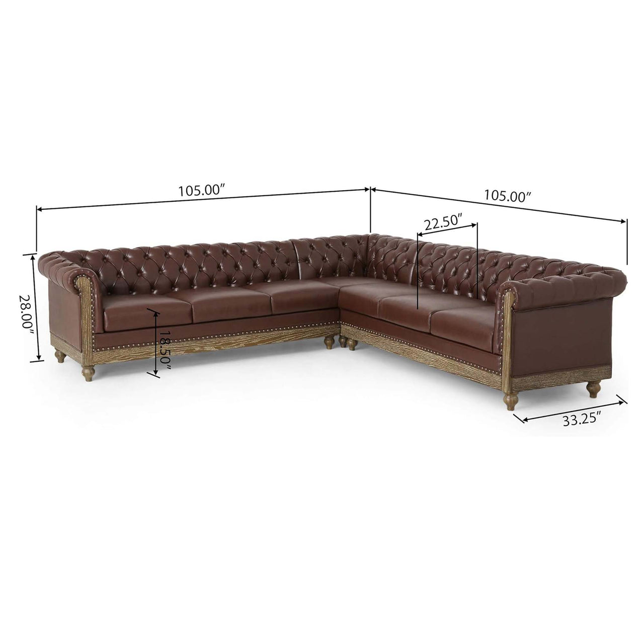 BELMONT 105" Chesterfield Sofa