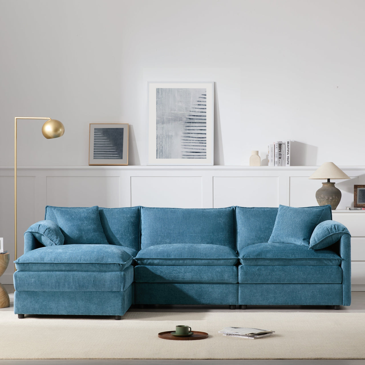 ZENOVAR 103" 4-Seat Sectional Sofa