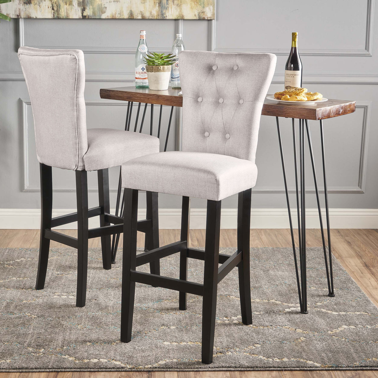 ZYLTOR 18" Barstool Set Of 2