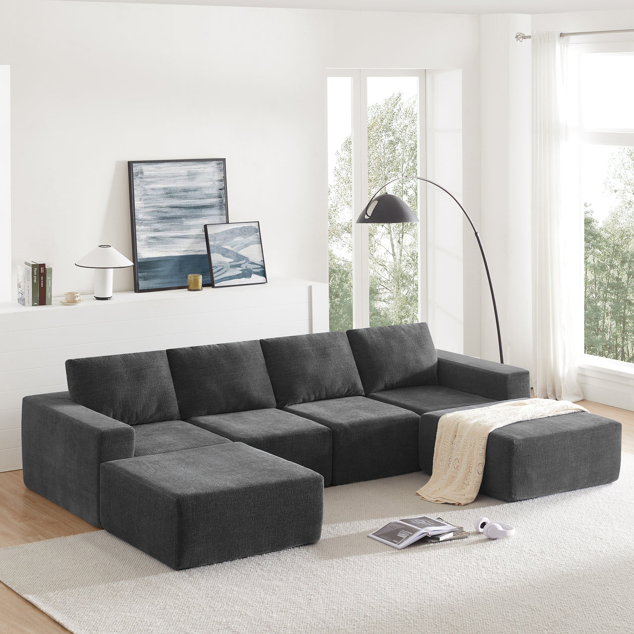 MAVYON 110" Sectional Sofa