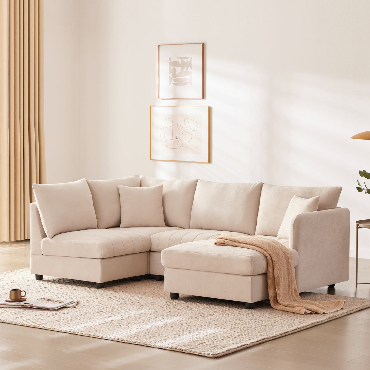 VORIXA 89" Sectional Sofa