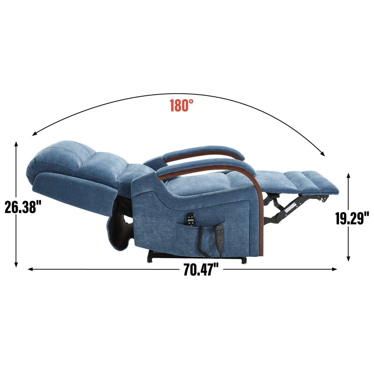 COZYLift 30" Recliner with Heat Massage - 6755