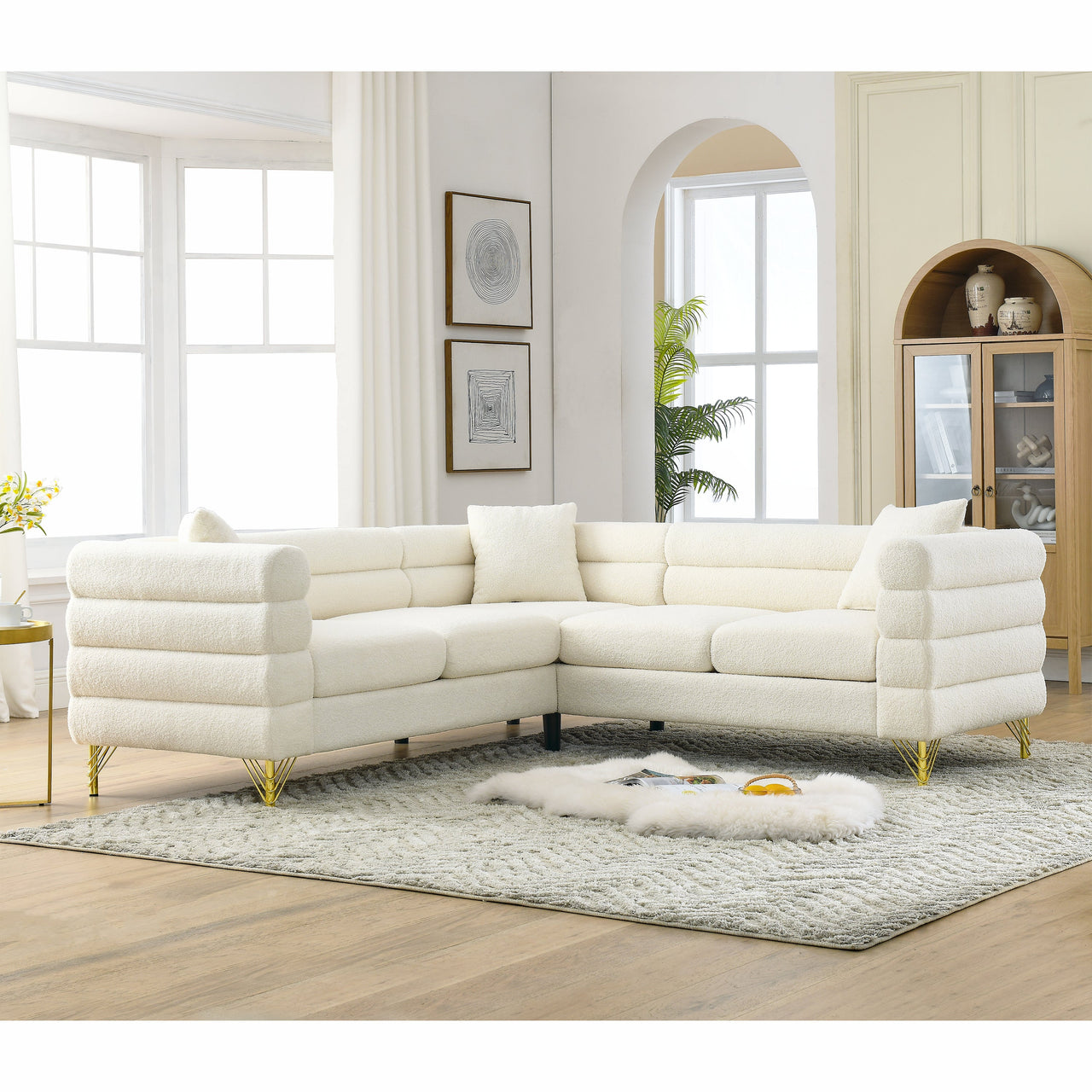 GAVIN 81" Oversized Corner Sofa