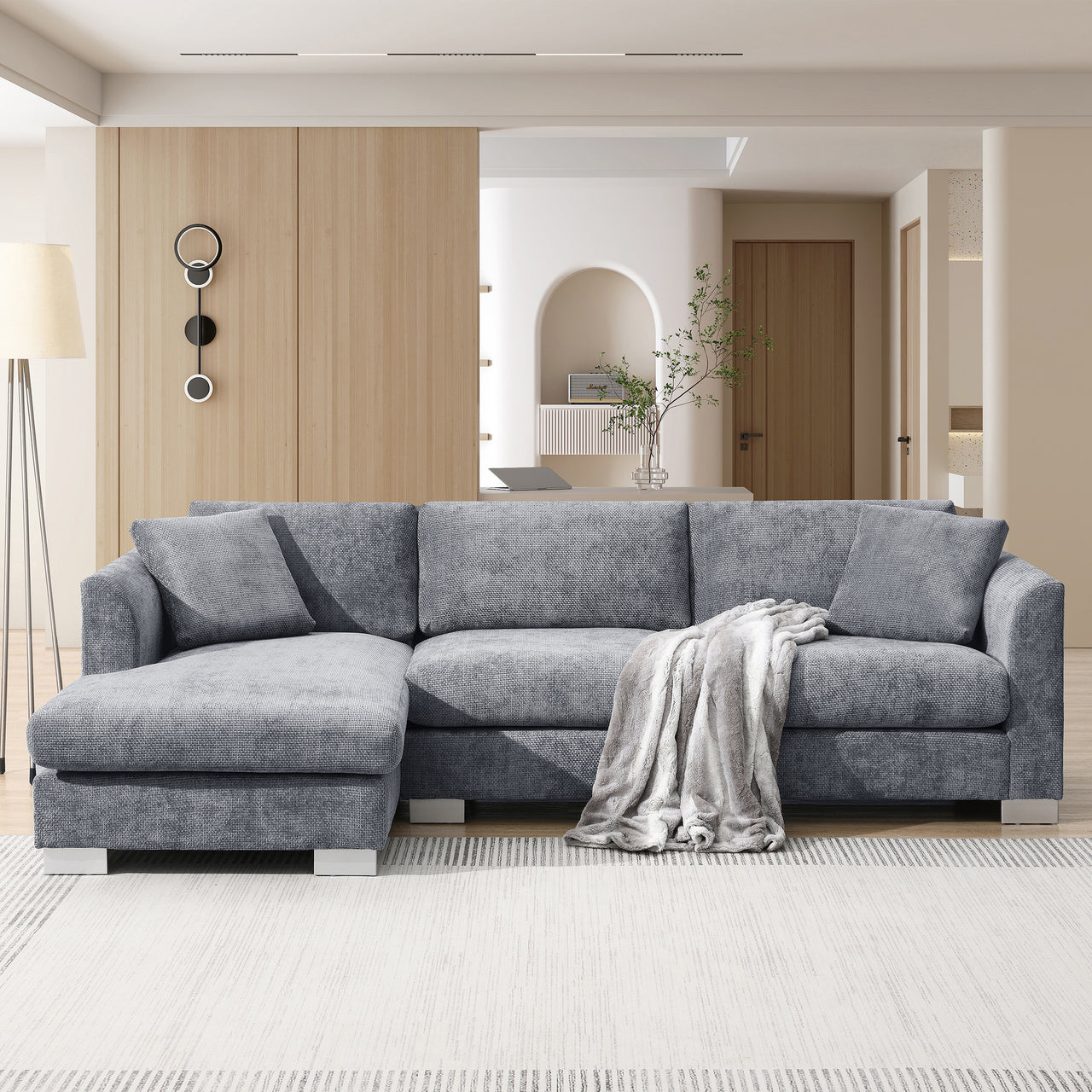 GRAVIX 96" Sectional Sofa