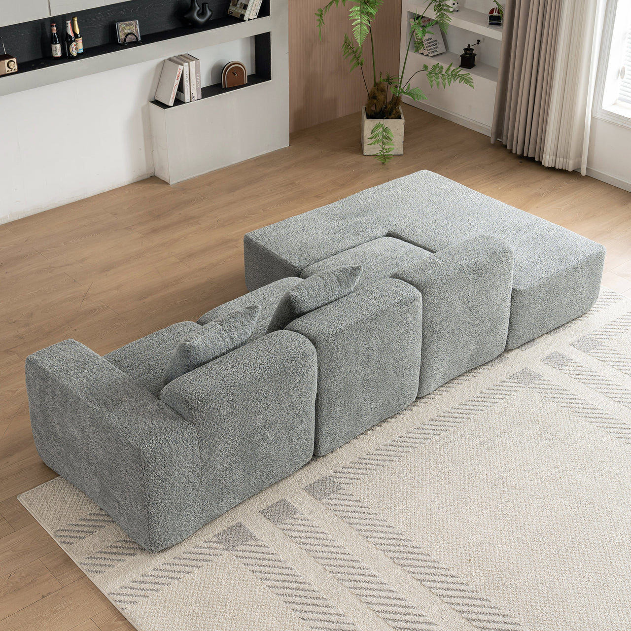 MORVIXA 117" Sectional Sofa