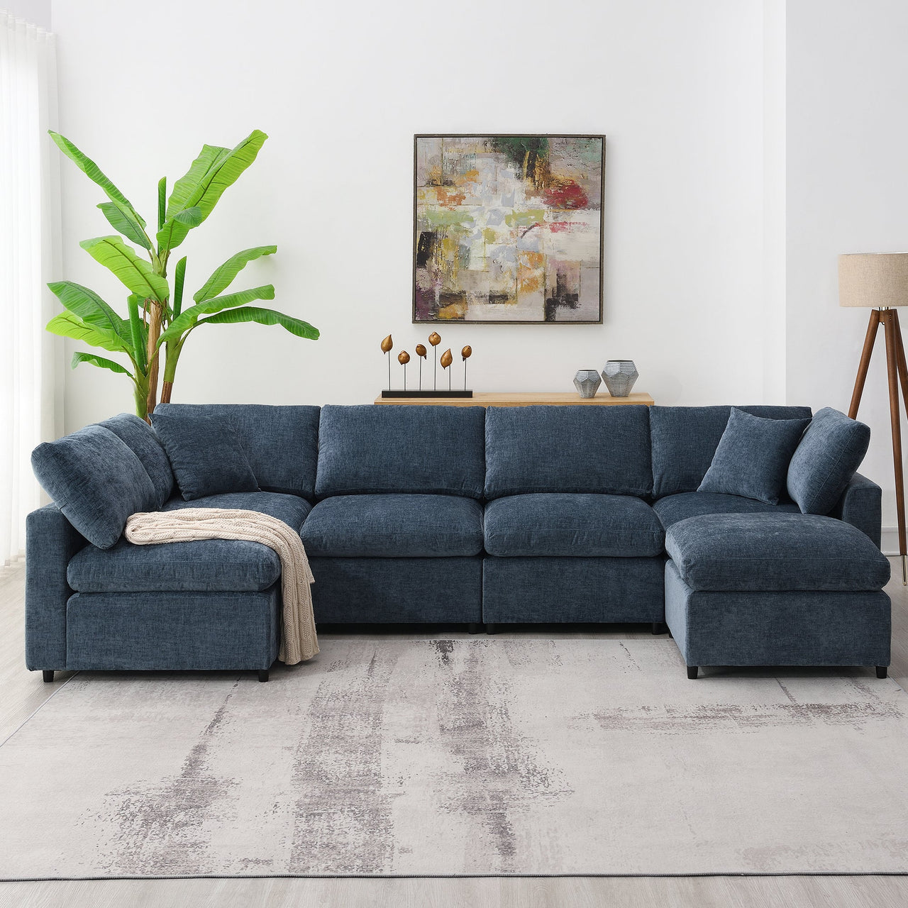 DEVROX 130" Sectional Sofa