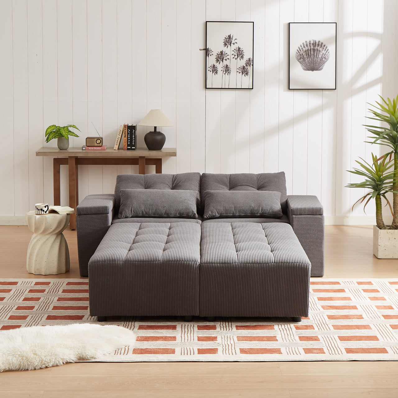 ZINNIA Convertible 3 in 1 Sleeper Sofa