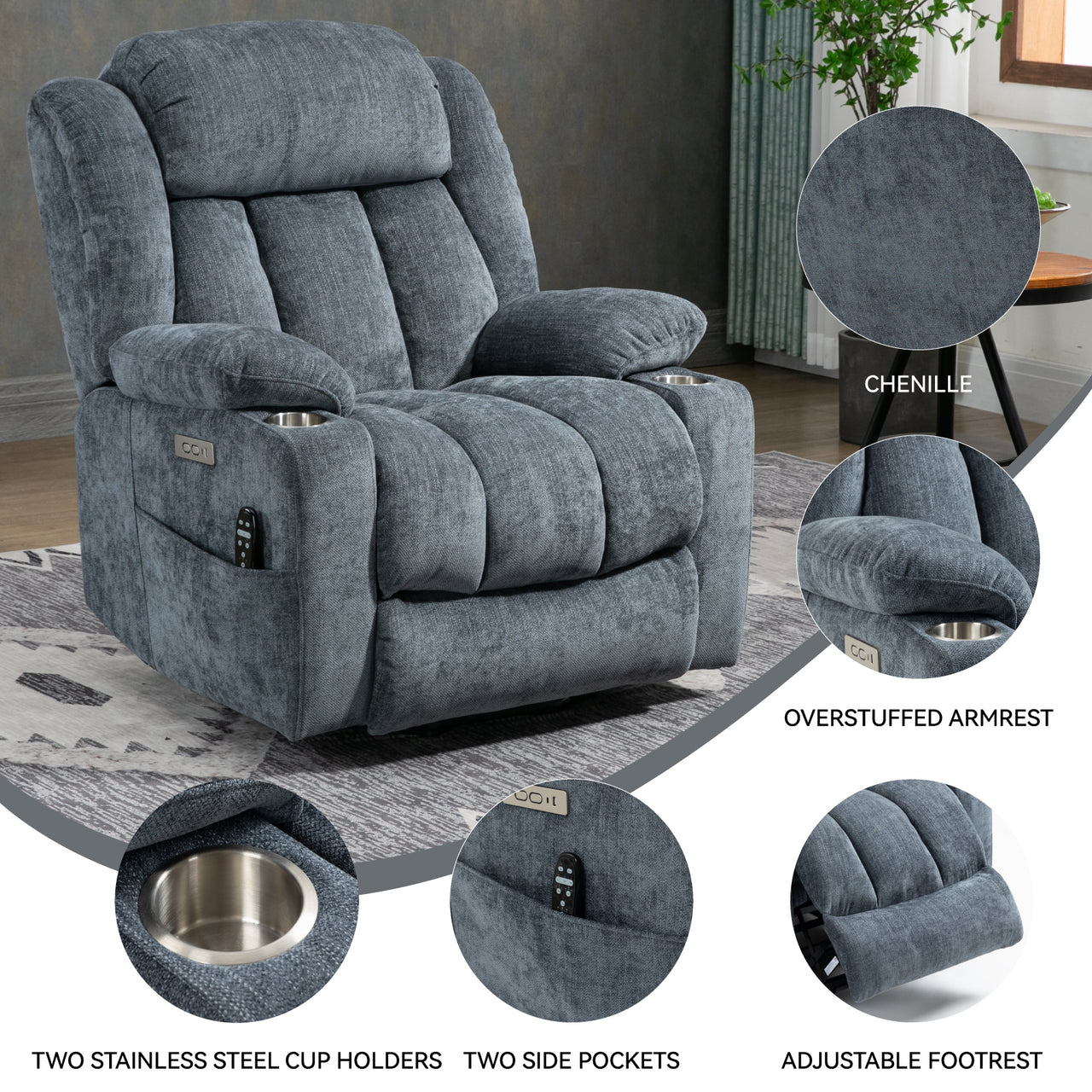 COZYLift Recliner with Heat Massage - 6317 L