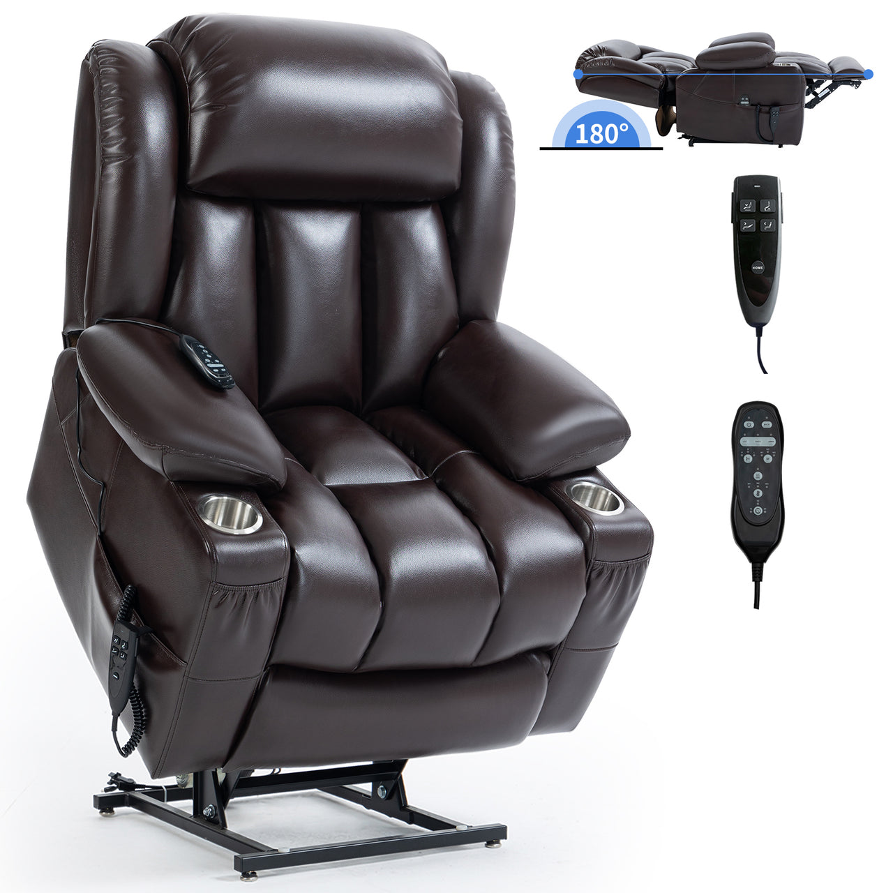 COZYLift 39" Recliner with Heat Massage - 7717