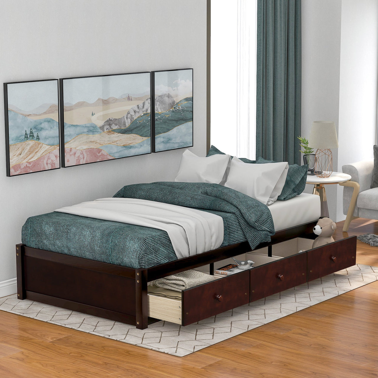 TALVEX 78" Wood Bed