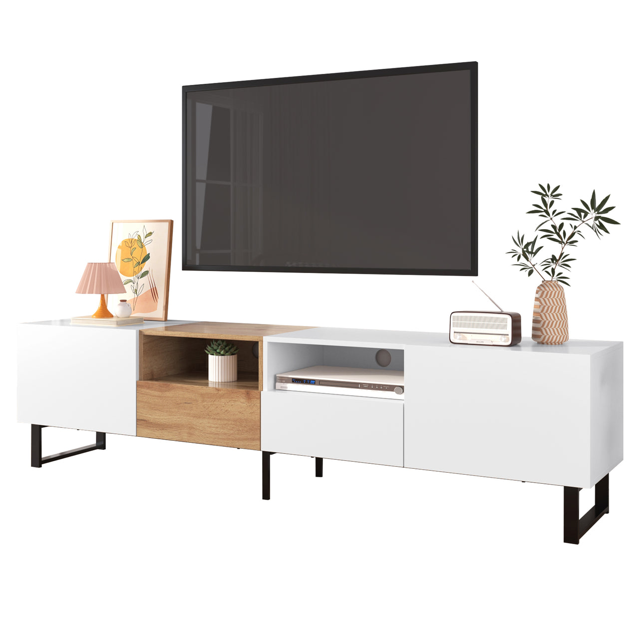 PYXIS 2-Cabinets 75" TV Stand