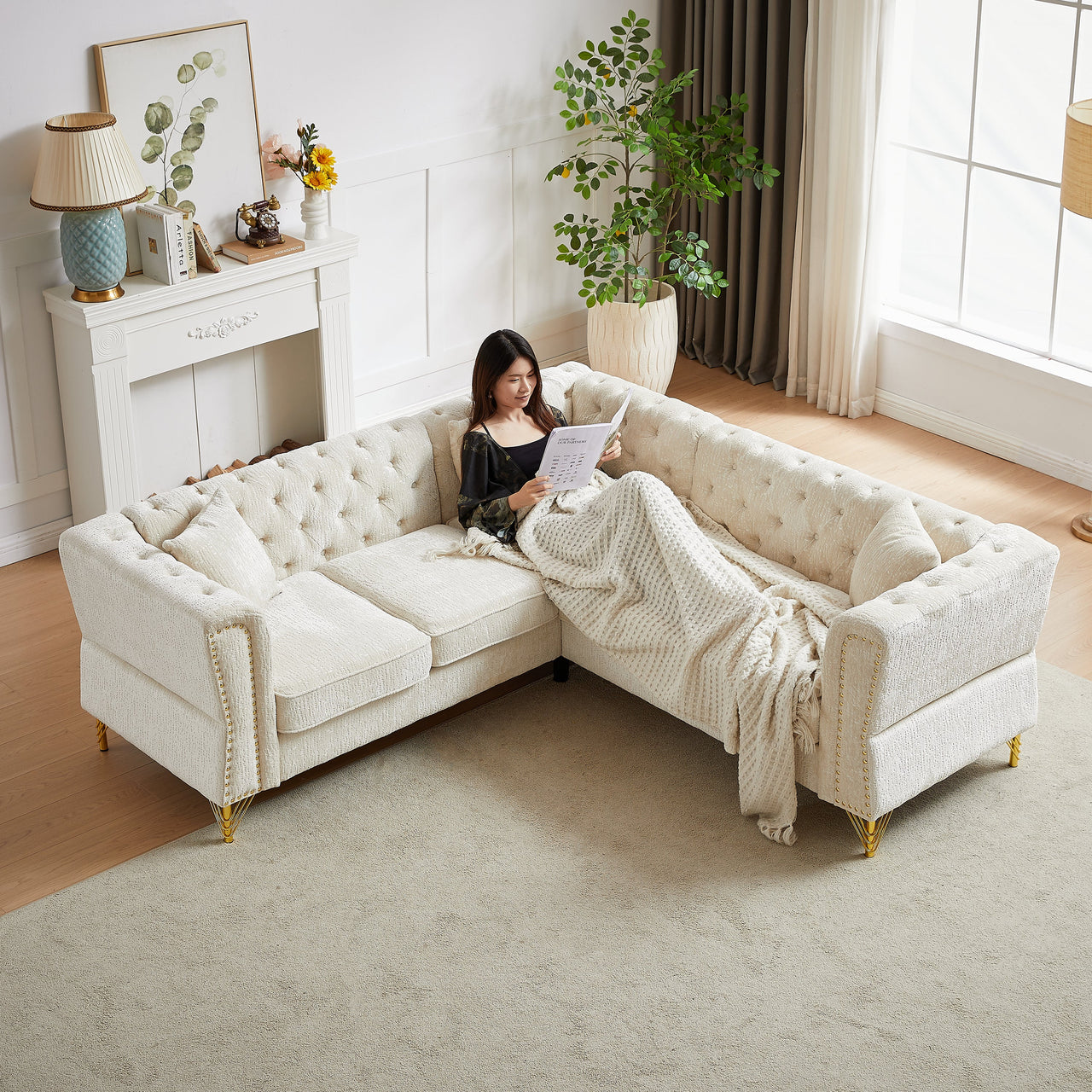 DAPHNE 81" Corner Sofa