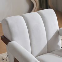 Thumbnail for CALYPSO Modern Chair - Ivory Velvet