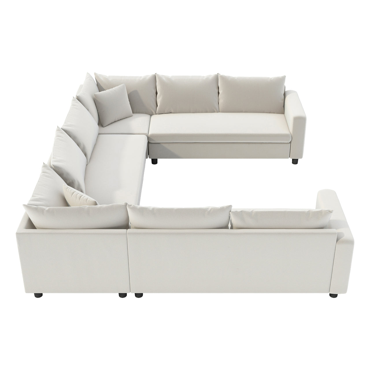 TRYNOVA 116" Sectional Sofa