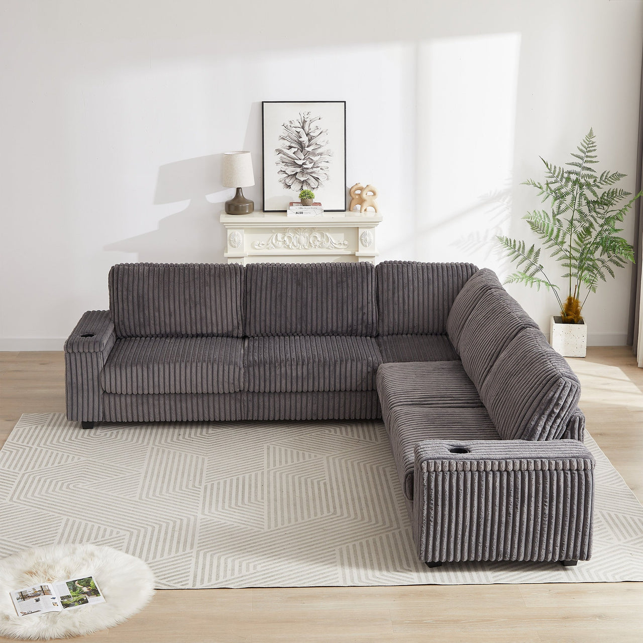 NEVAEH 110" Corner Sofa