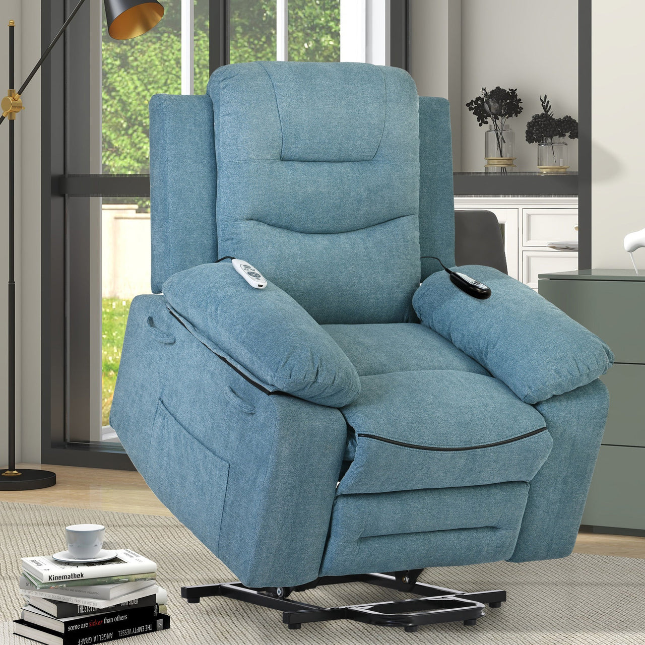 BRYVEX 38" Recliner Chair with Heat Massage