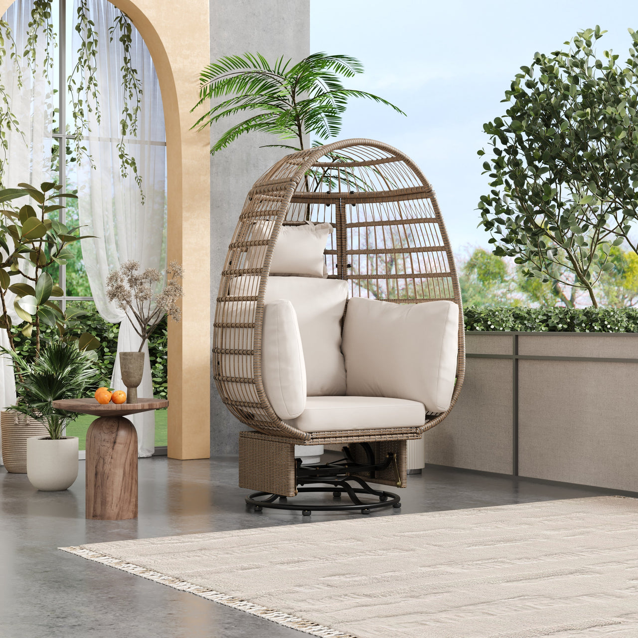 VIOLET 39" Egg Patio Chair