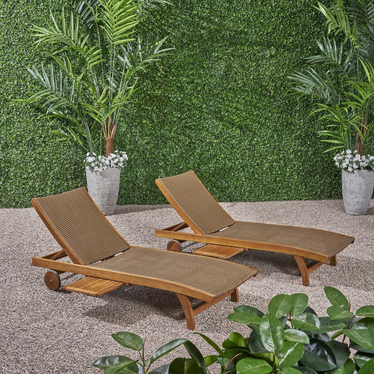 ZEVRIX 78" Chaise Lounge Set of 2