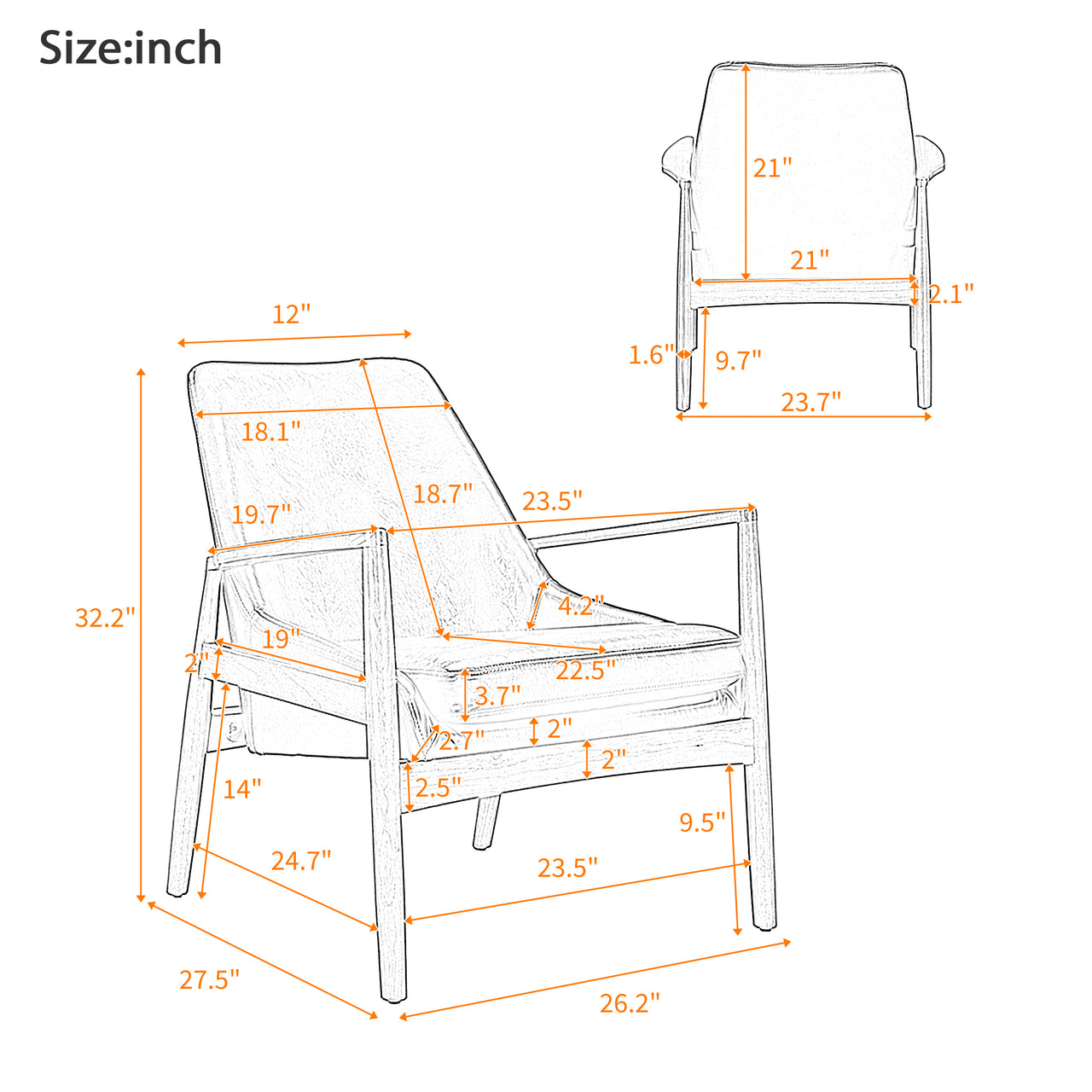 CRYVEX 26" Armchair
