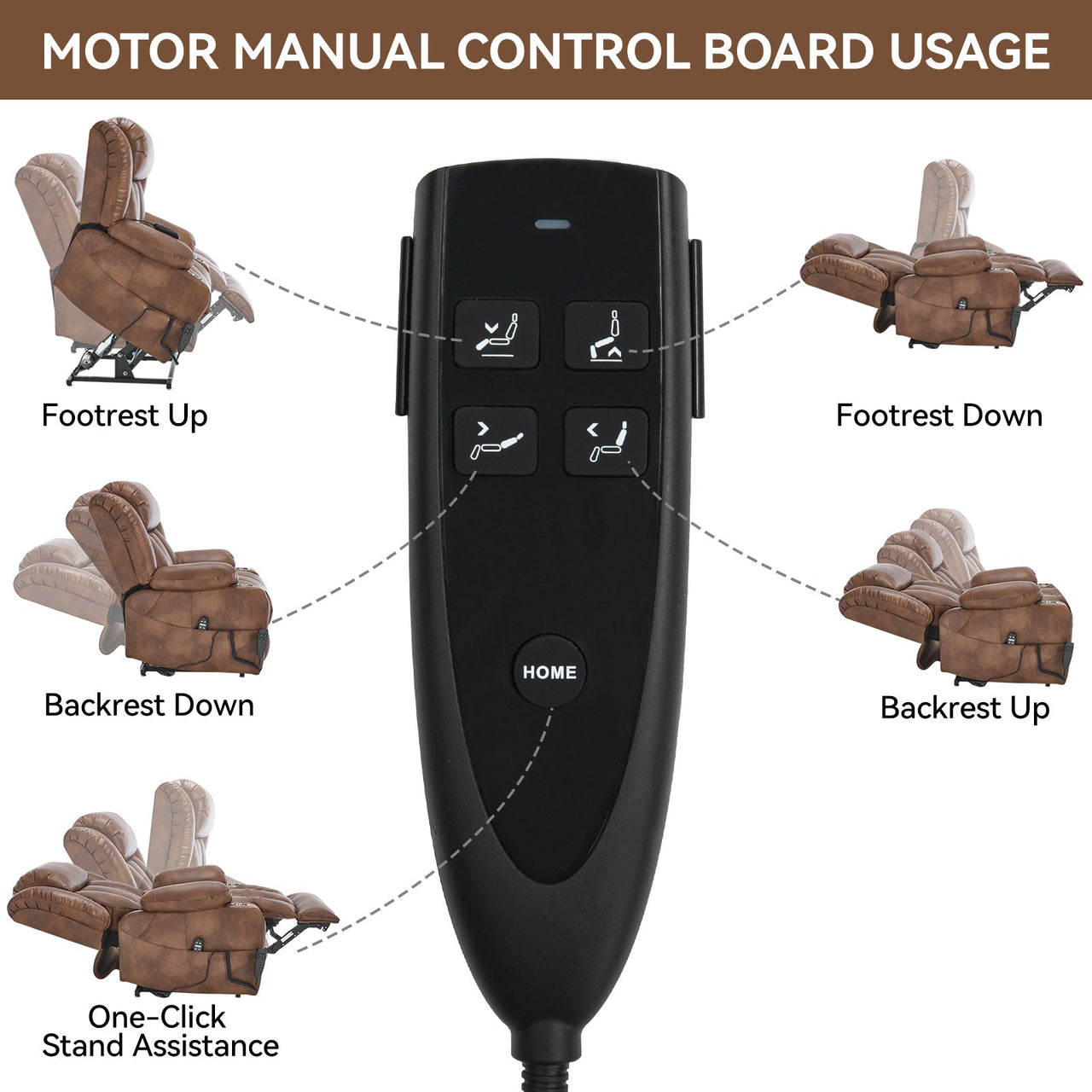 COZYLift 39" Recliner with Heat Massage - 7717