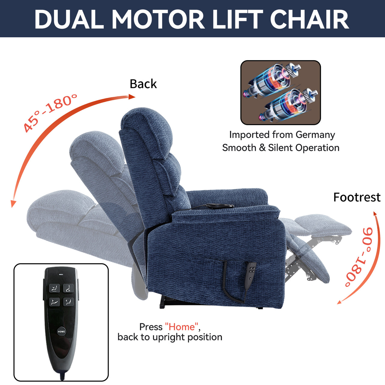 COZYLift 35" Recliner with Heat Massage - 7880