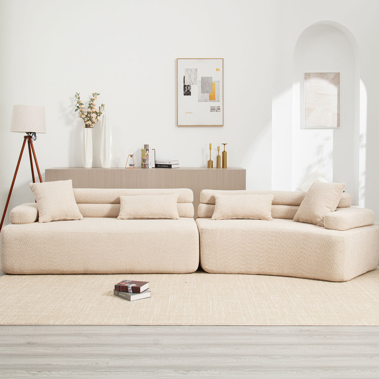 VORDEXI 134" Sectional Sofa