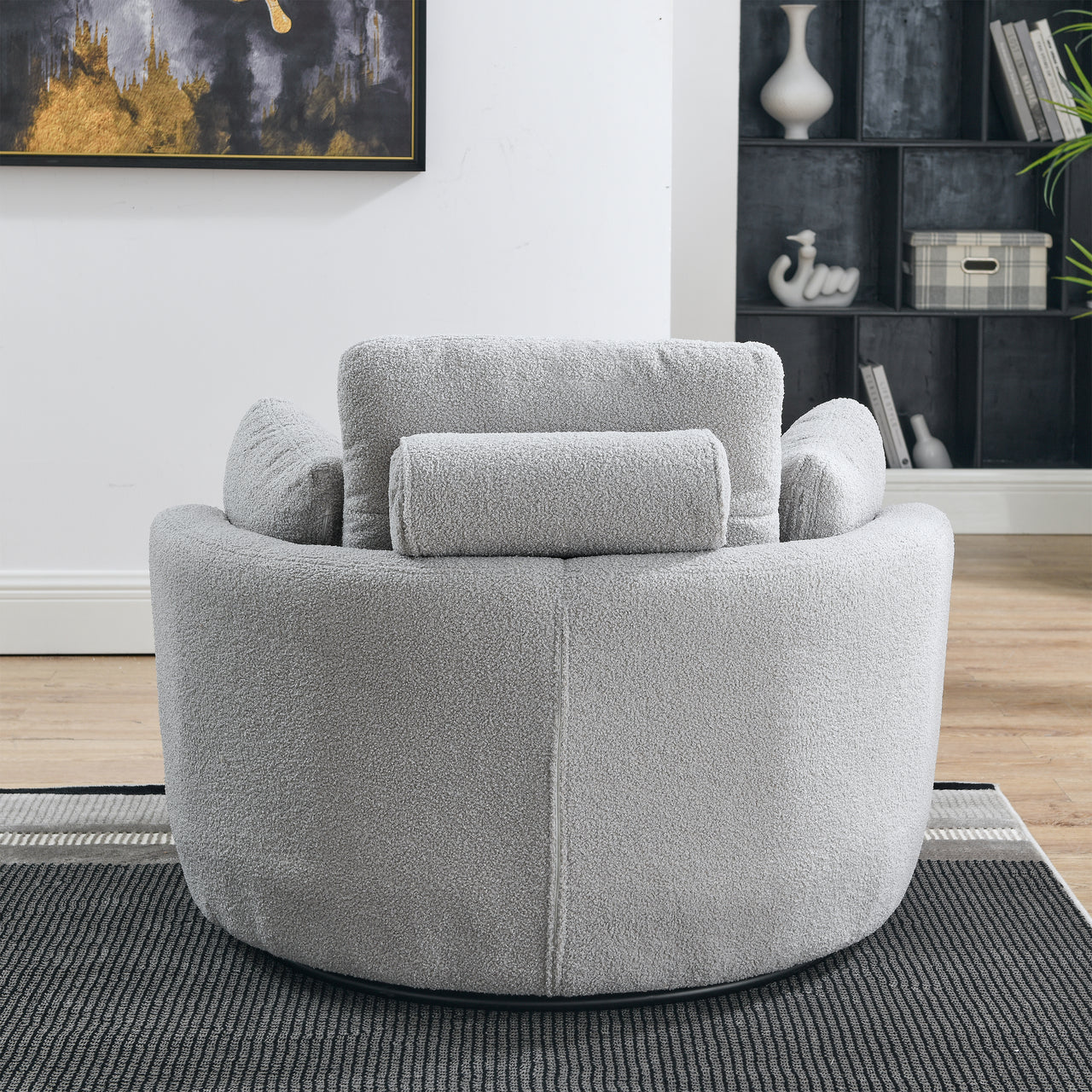 JANELLE Oversized Swivel Chair 39" Chair