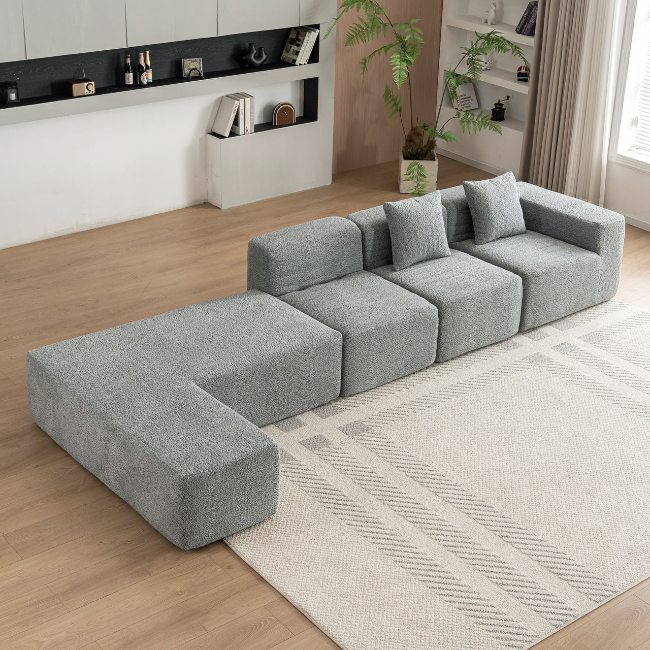 MORVIXA 117" Sectional Sofa