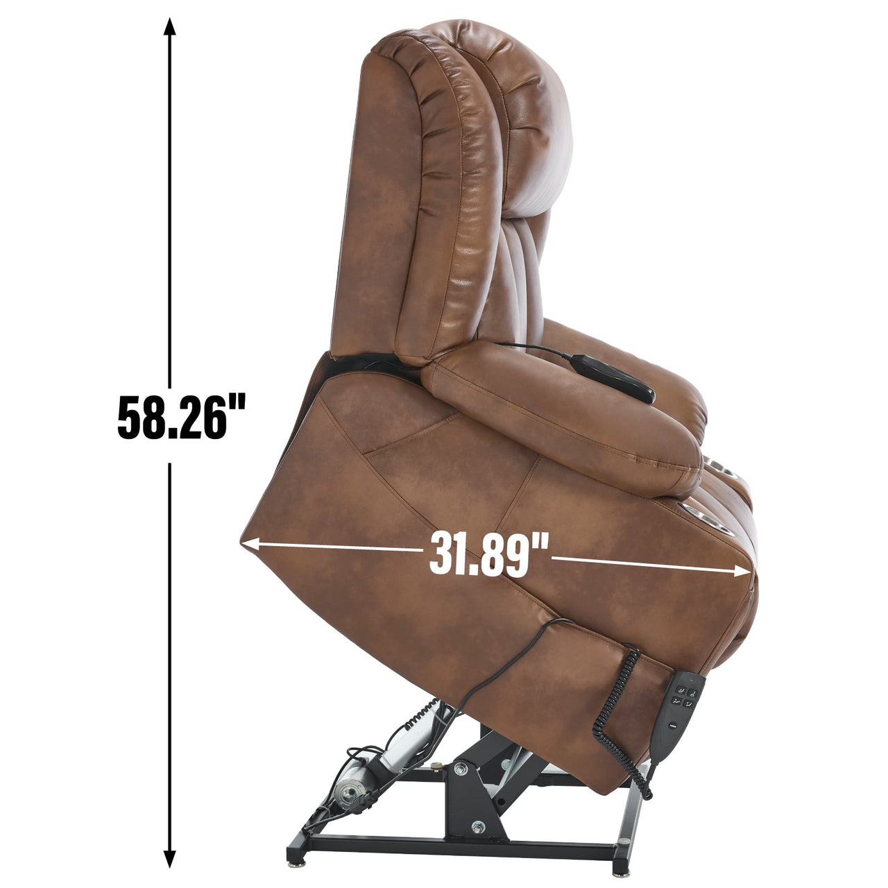 COZYLift 39" Recliner with Heat Massage - 7717