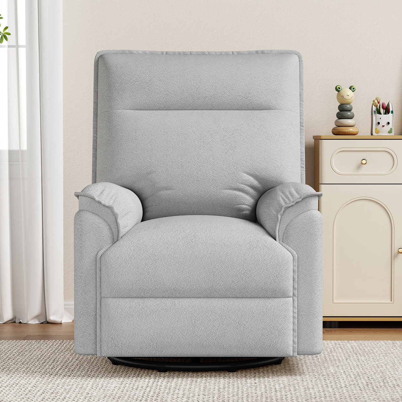 TRAVIXA 33" Swivel Rocking Recliner Chair