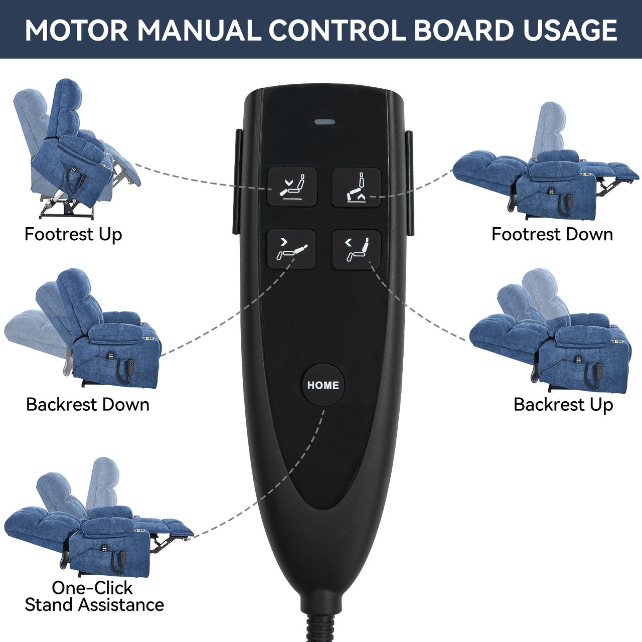 COZYLift 40" Recliner with Heat Massage - 8006