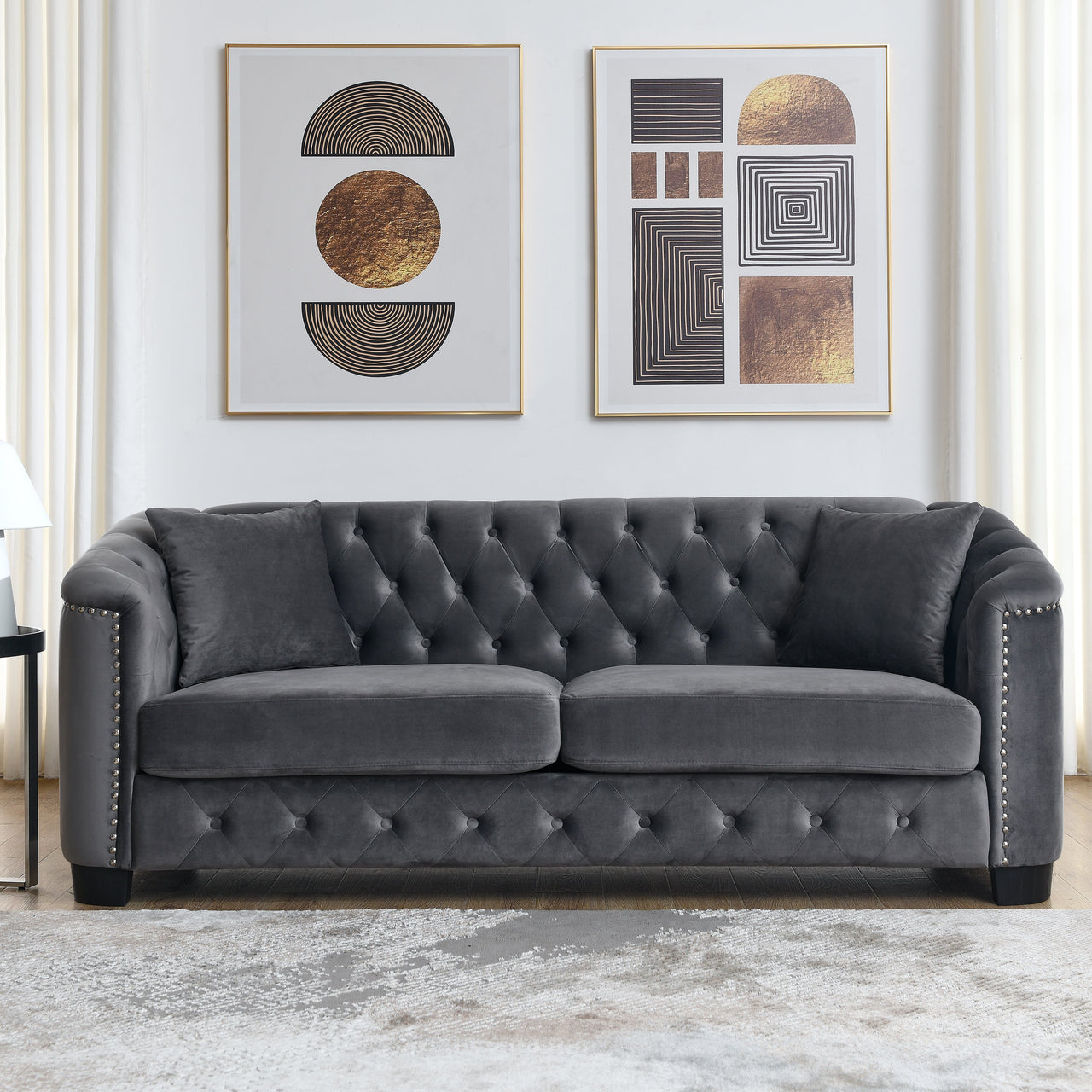 QUENTIN 3 Seater Chesterfield Sofa