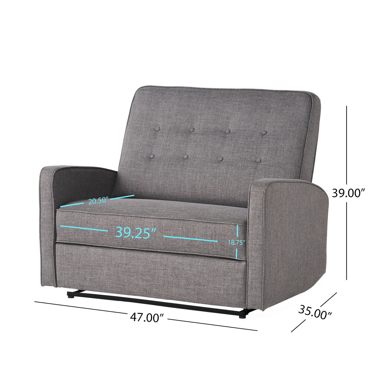 VORZENTIX 47" Recliner Sofa