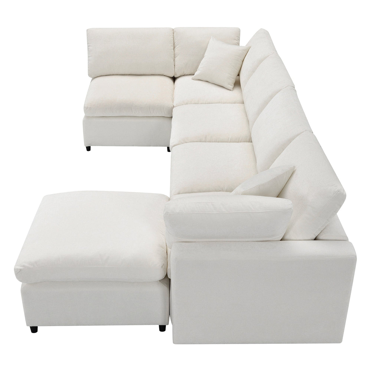 DEVROX 130" Sectional Sofa