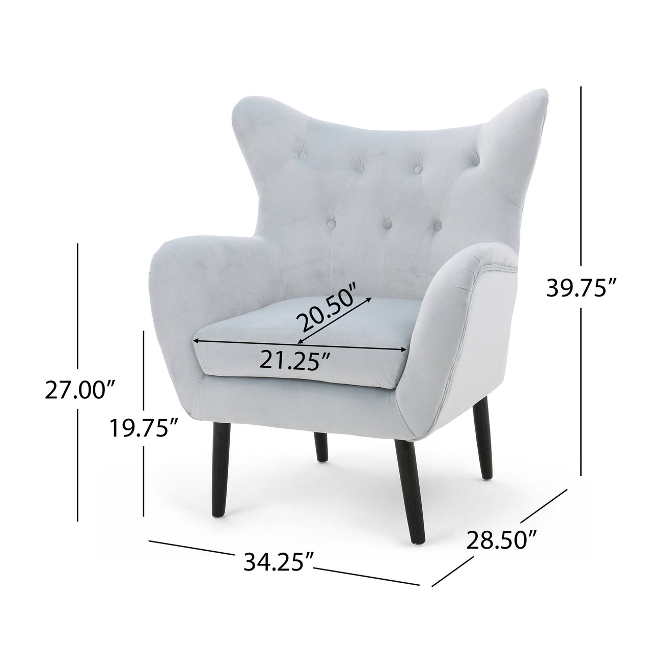 QUYLNEXOR 34" Arm Chair