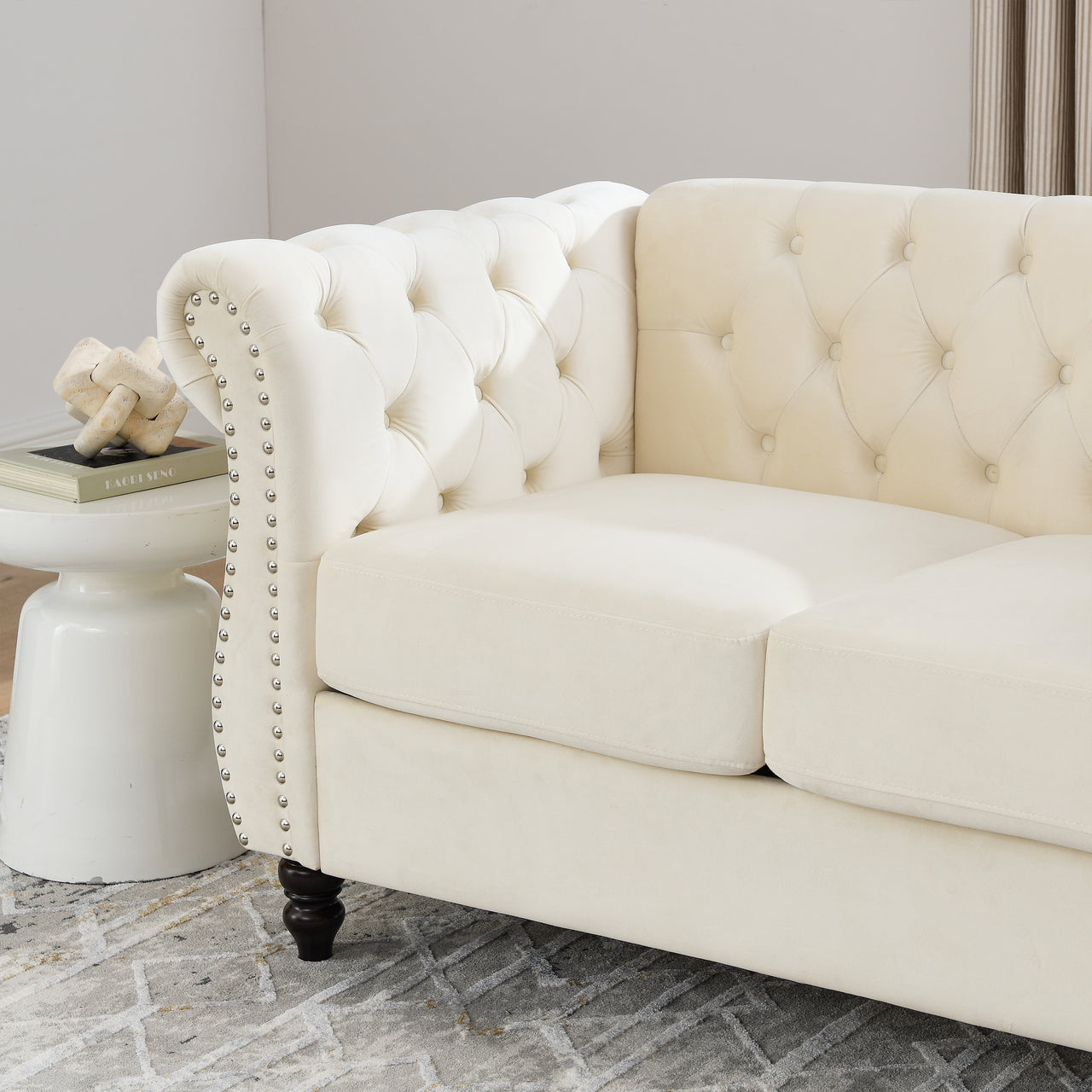 ROSALIND 59" Chesterfield Loveseat