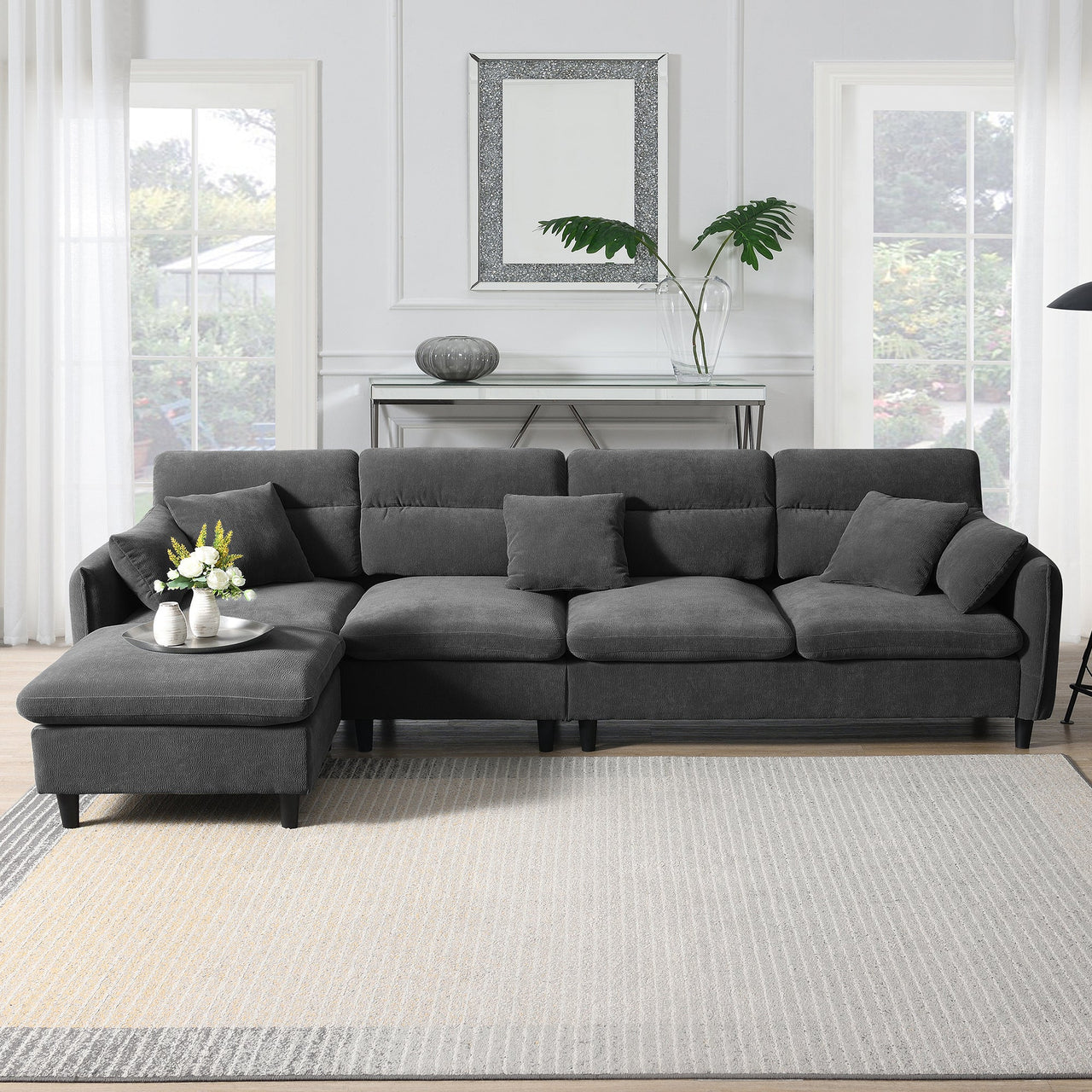 LUMOVAR 110" Sectional Sofa