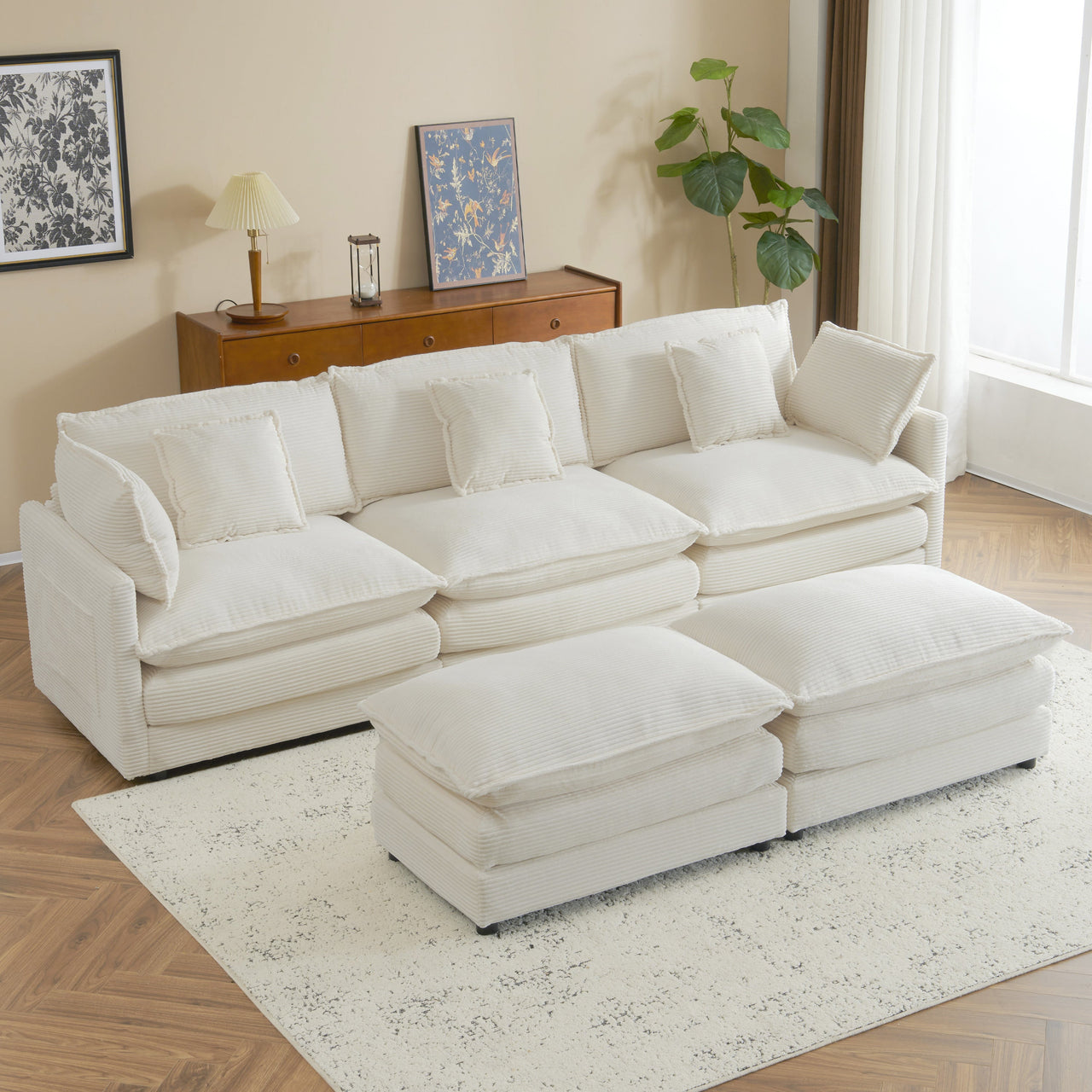 ZENVORIS 113" Sectional Sofa