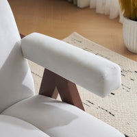 Thumbnail for CALYPSO Modern Chair - Ivory Velvet