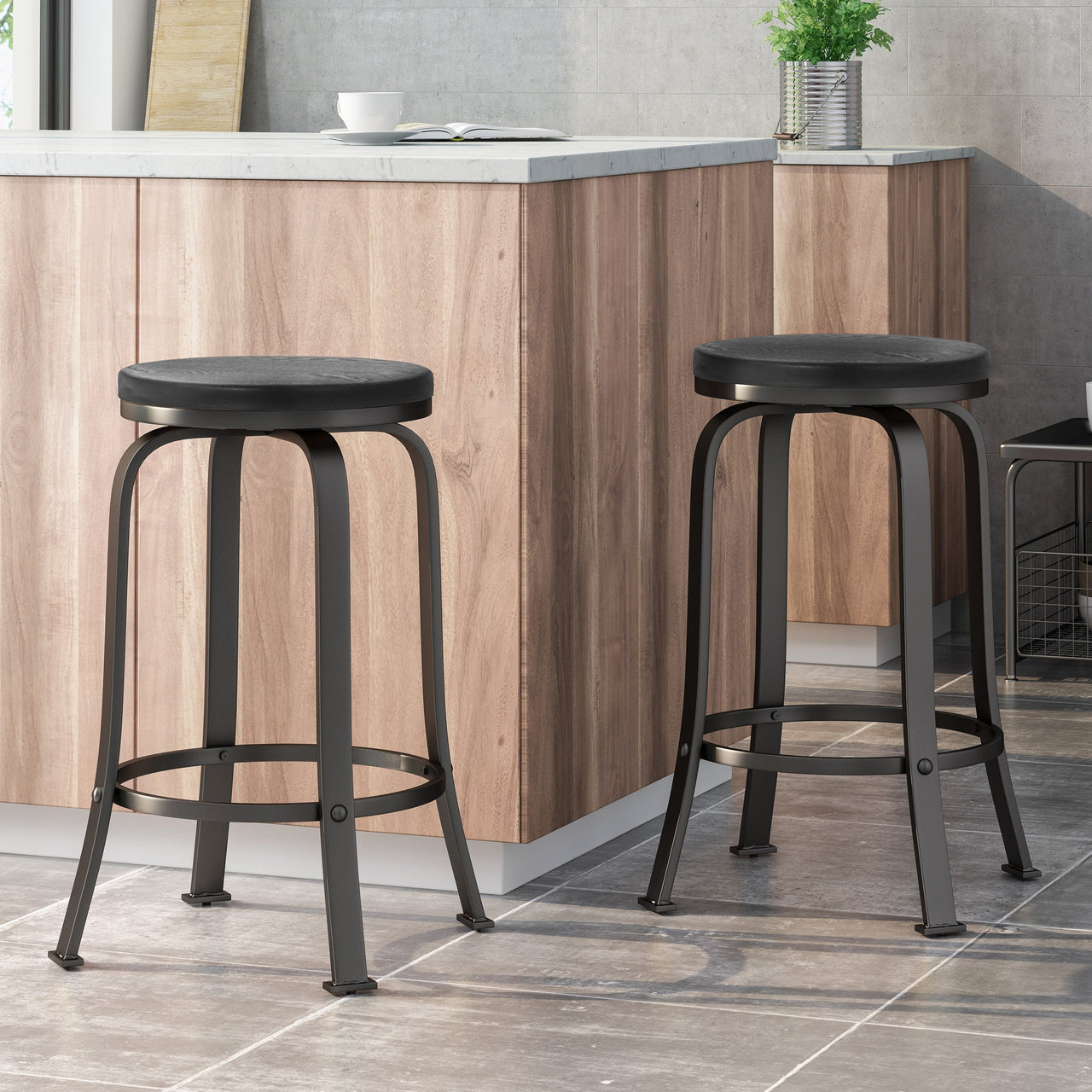 VORLUX 15" Counter Stool Set of 2