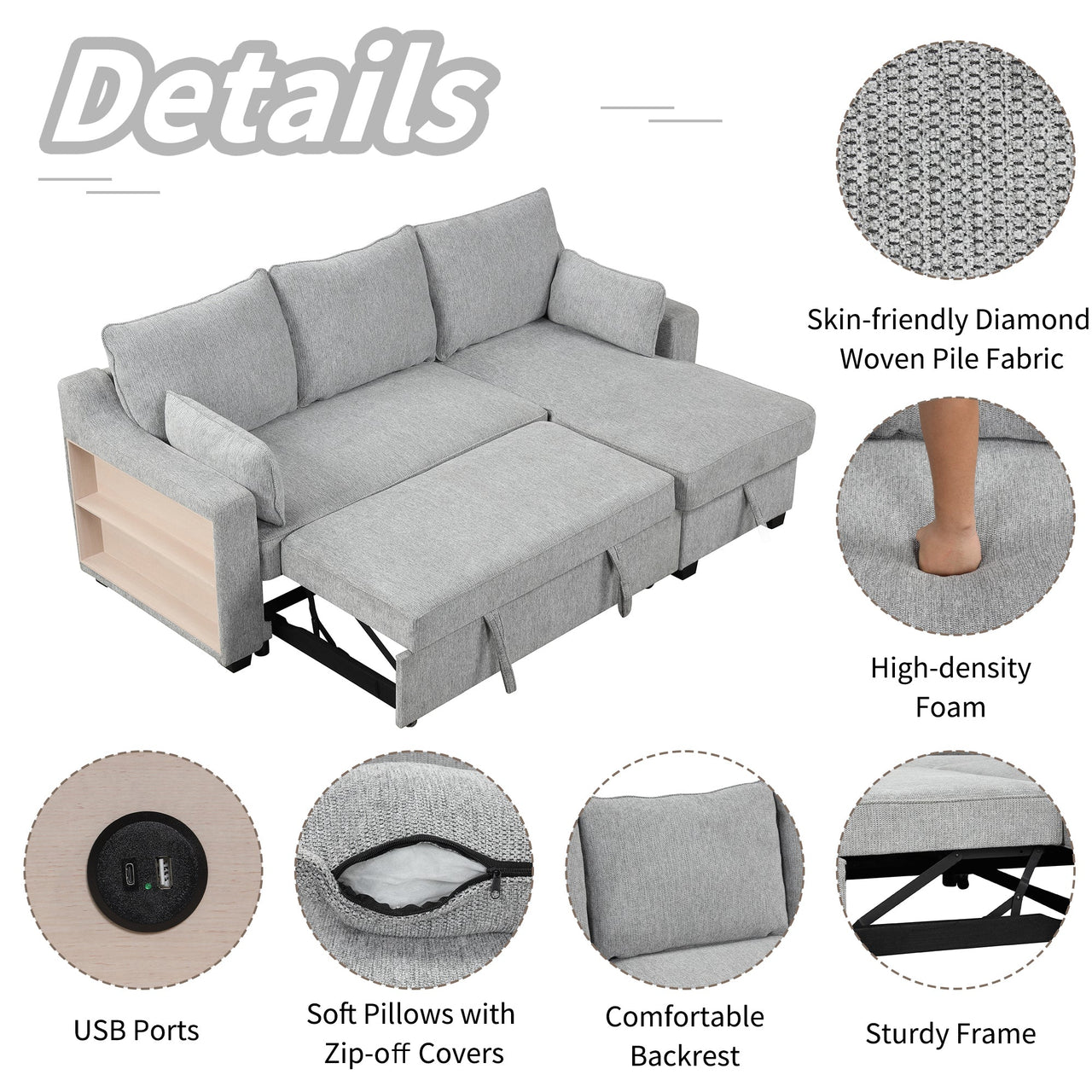 PYLONIS 90" Sofa