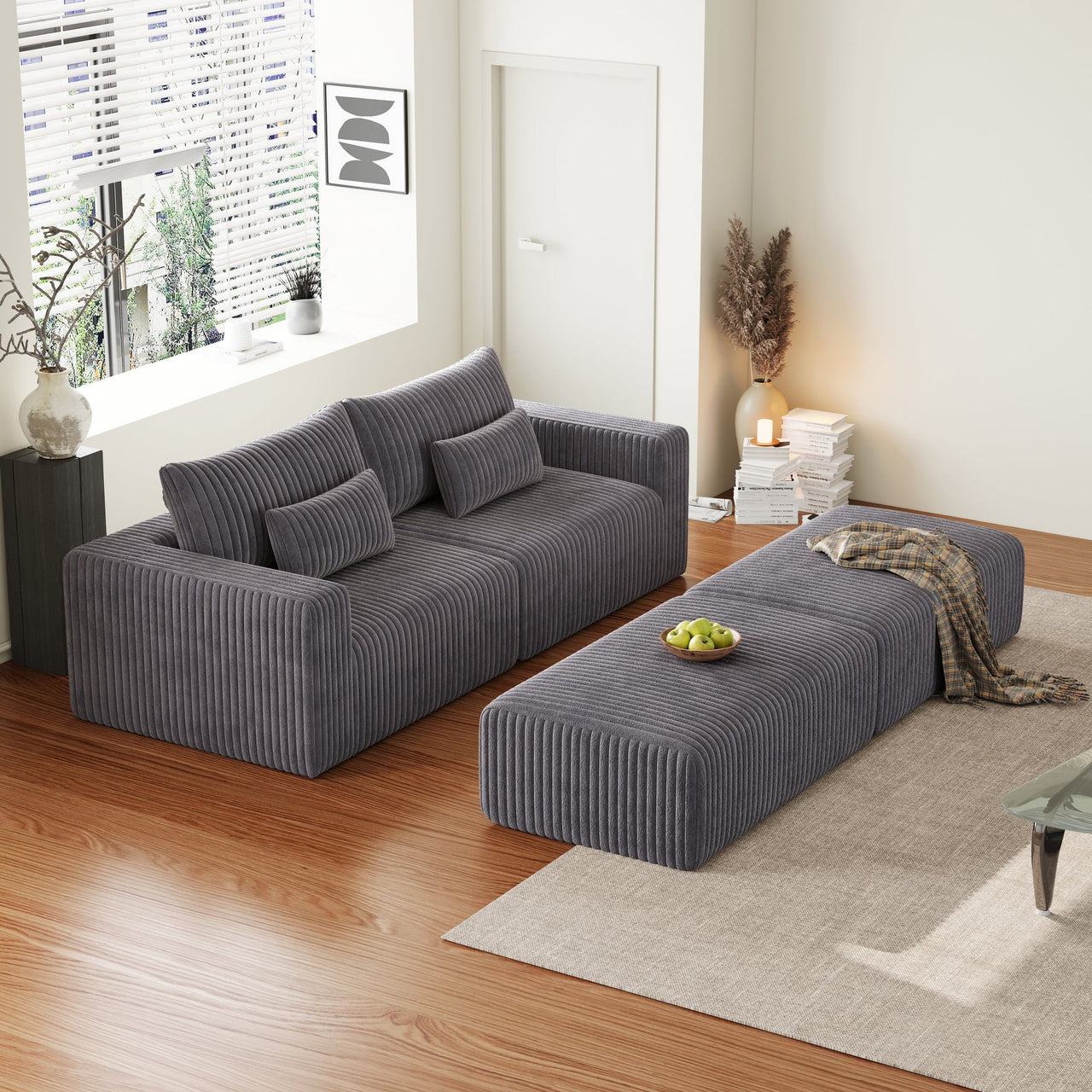 ERIS 102" Oversized Sectional Lounge Chaise